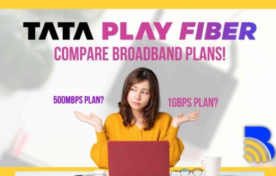 Compare tata play fiber plans with Broadband.asia