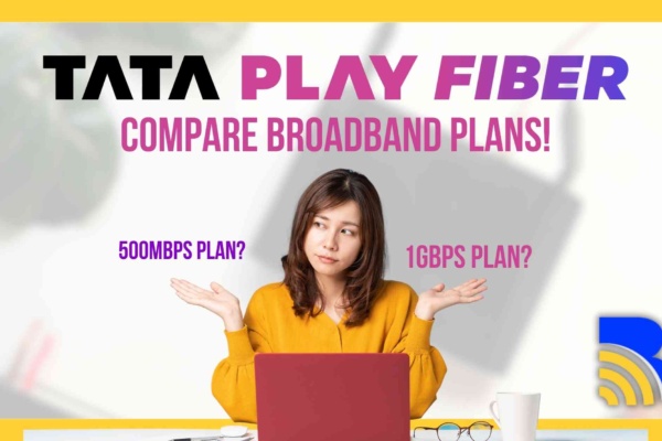 Compare tata play fiber plans with Broadband.asia